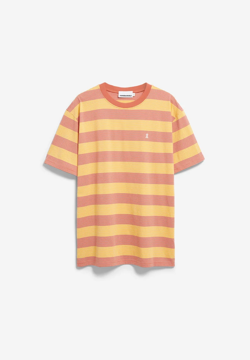 MAARKOS MULTI GESTREIFTES T-SHIRT | sunflower-tabasco red