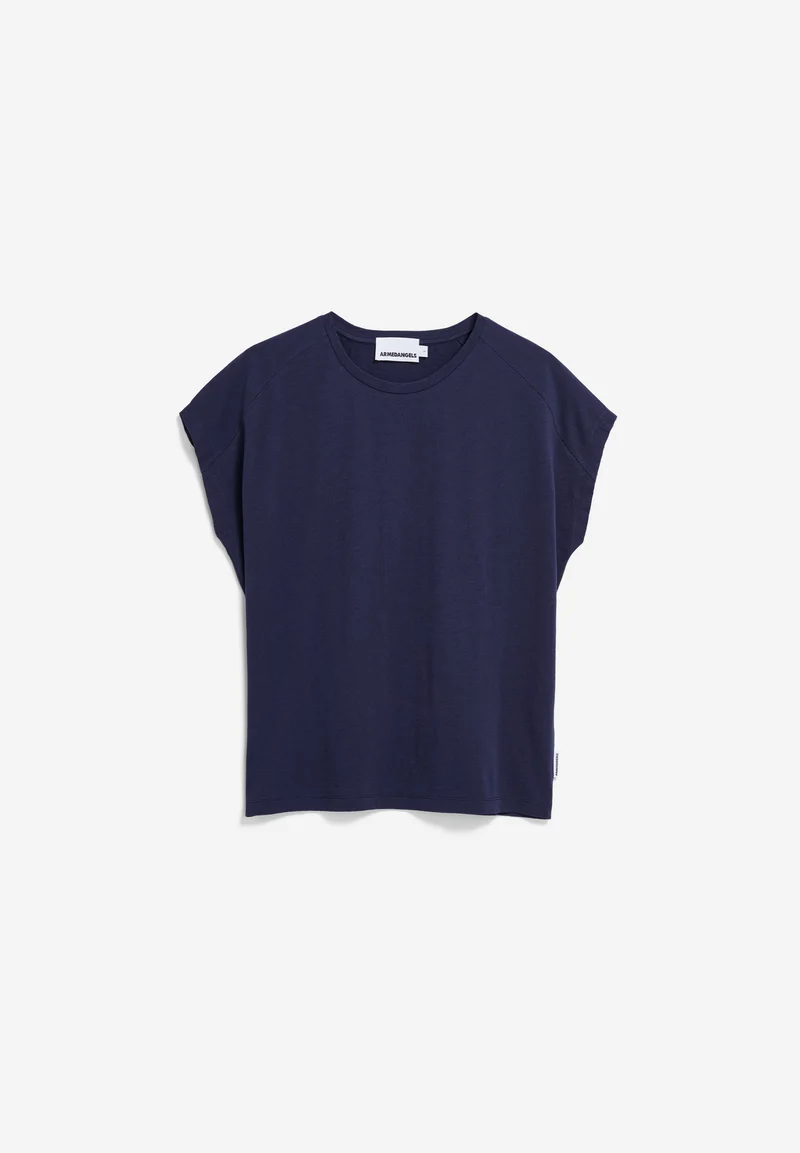 SLUB JERSEY T-SHIRT | tinted navy