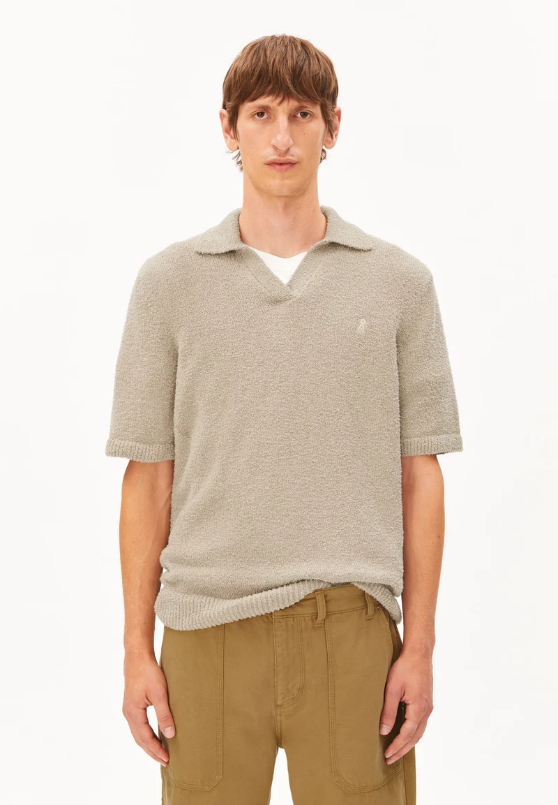BOUCLE KNIT POLOSHIRT