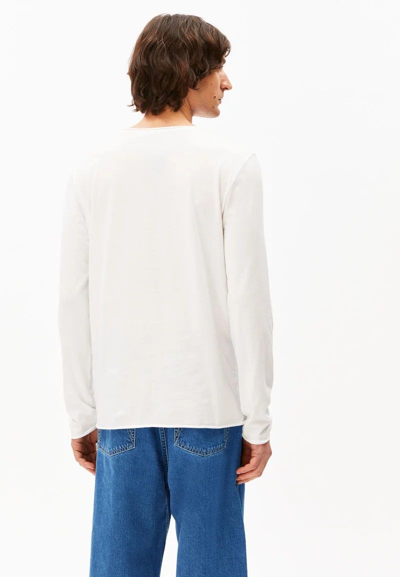 JAAMES BRUSHED LANGARMSHIRT | white