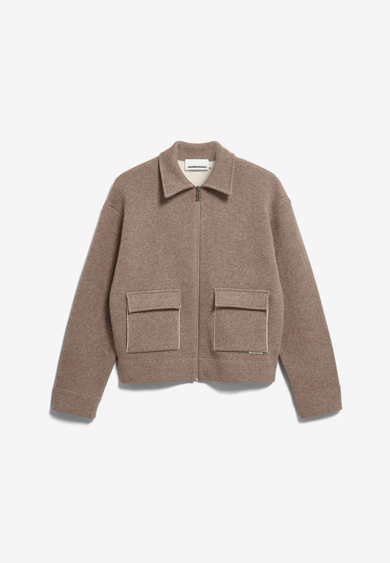 KURZE STRICKJACKE | cinnamon dust melange