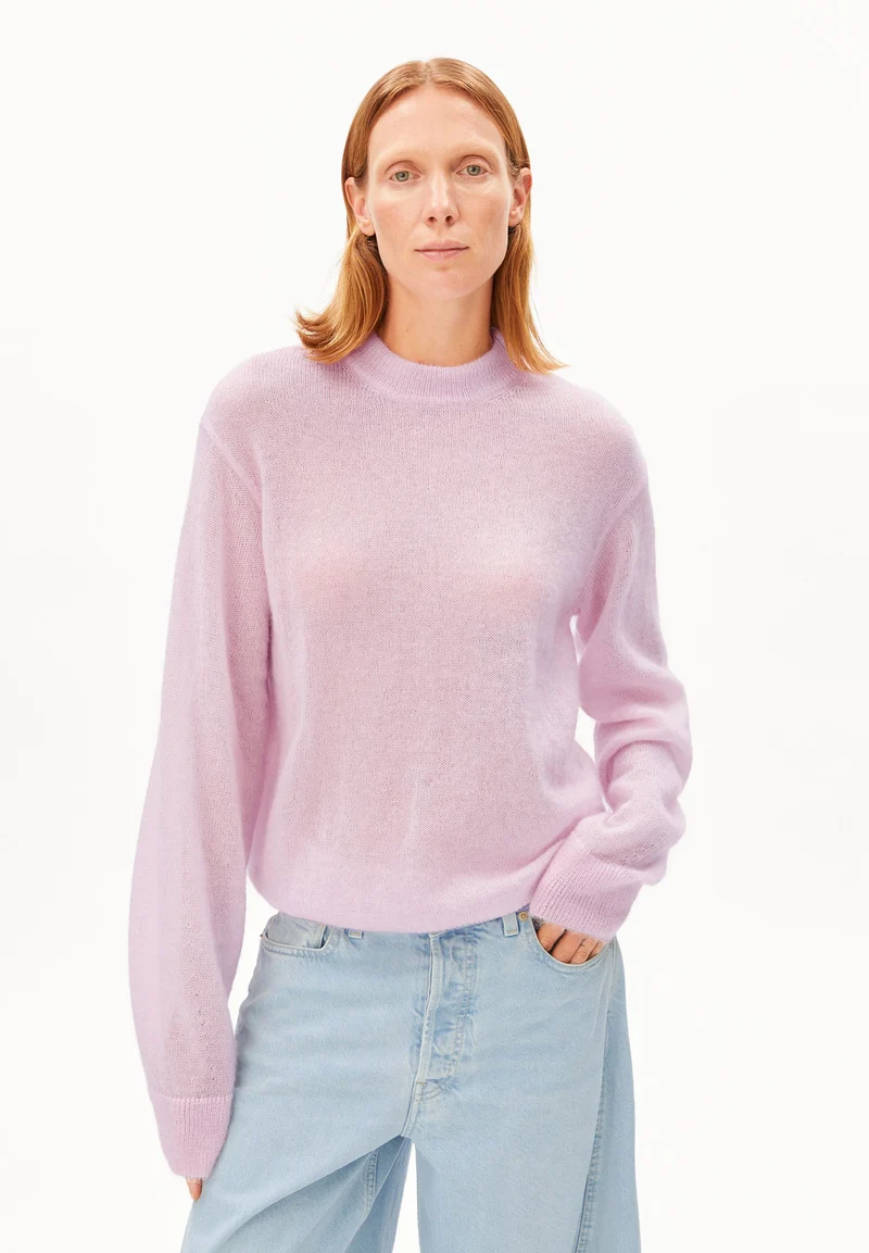 MOHAIR BLEND KNIT SWEATER