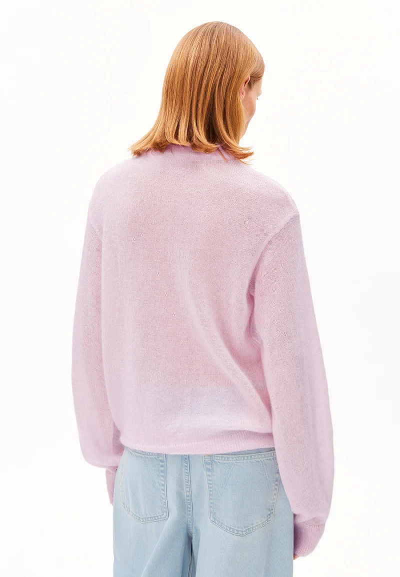 MOHAIR-MIX STRICKPULLOVER | pink mist