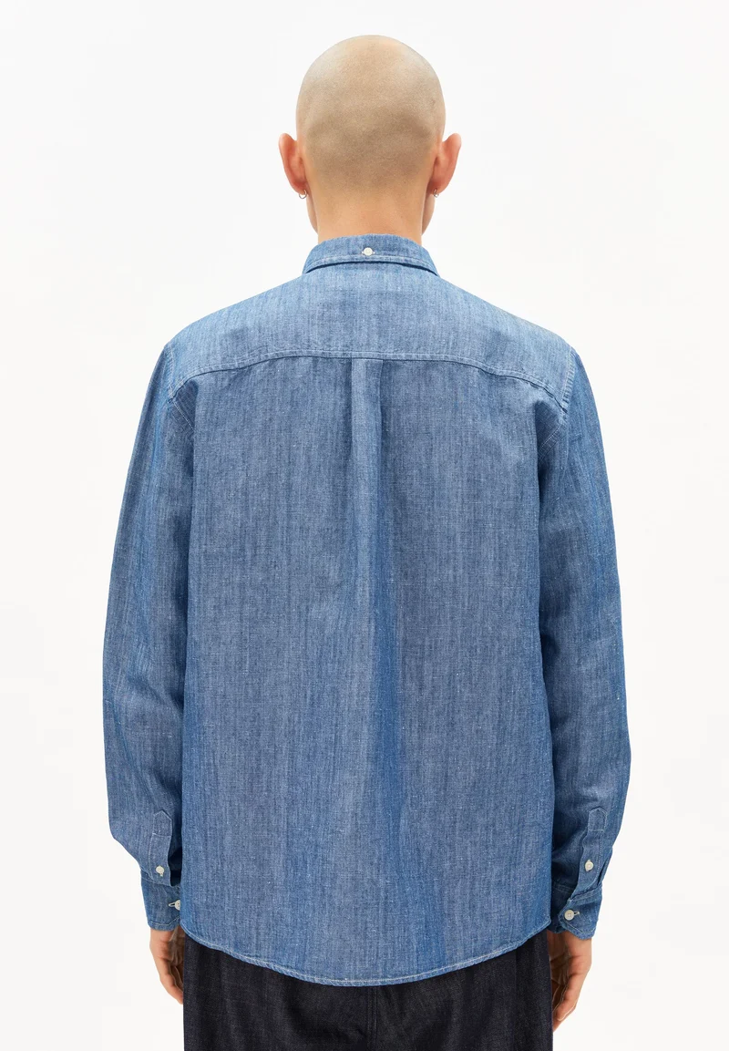 CHAMBRAY-LEINEN LANGARMHEMD | esla