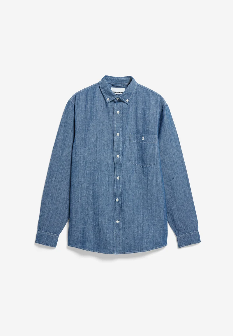CHAMBRAY-LEINEN LANGARMHEMD | esla