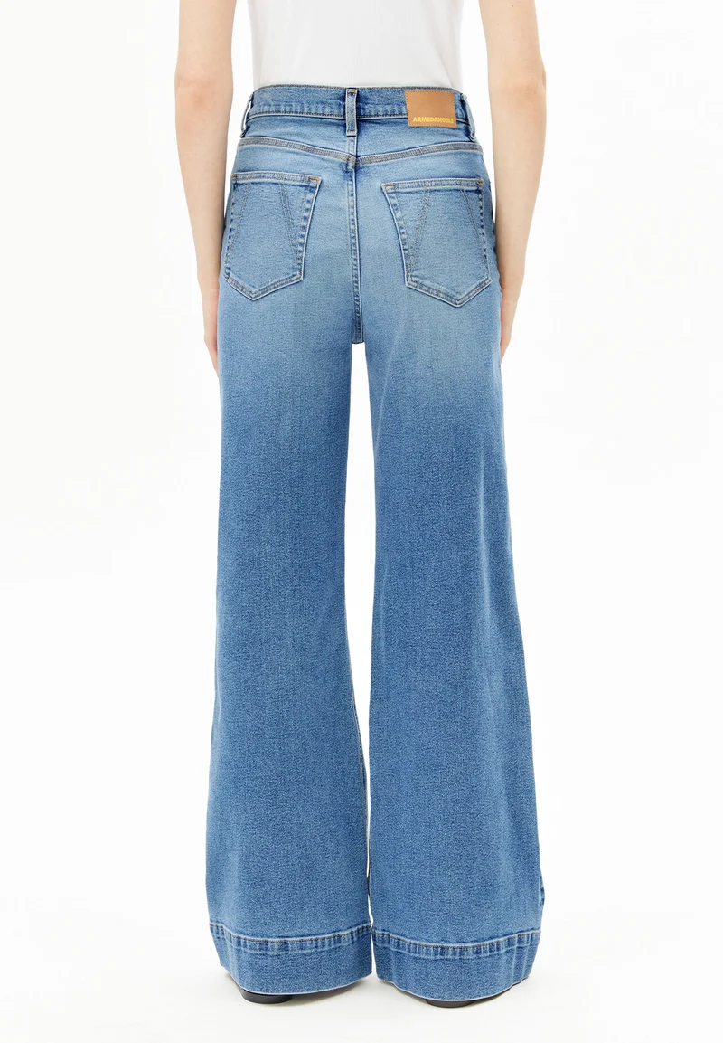 MURLIAA HIGH WAIST WIDE JEANS | lighten