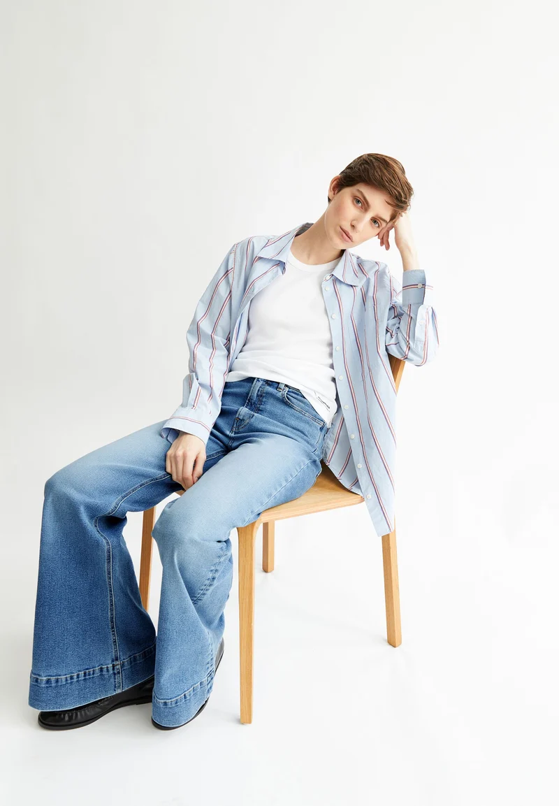 MURLIAA HIGH WAIST WIDE JEANS | lighten