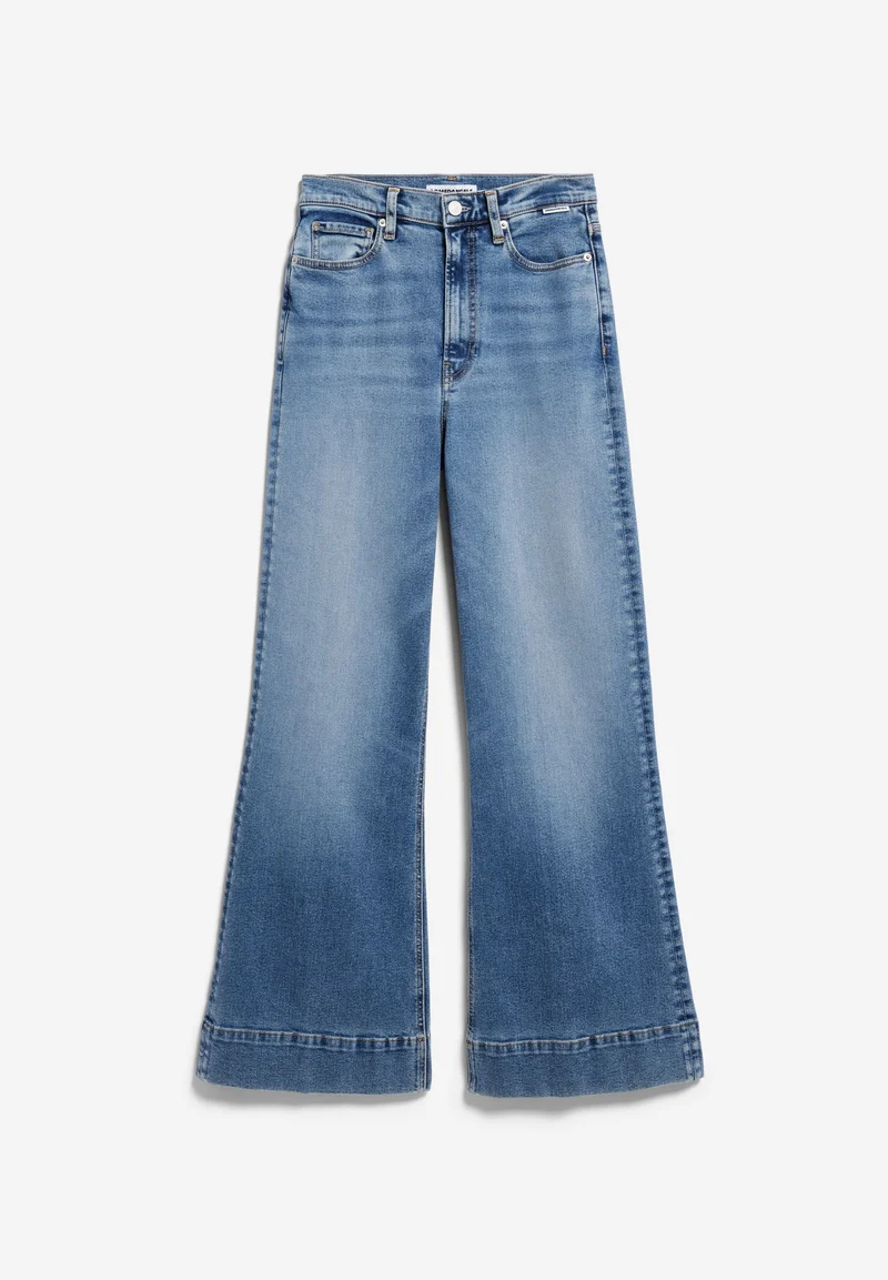 MURLIAA HIGH WAIST WIDE JEANS | lighten