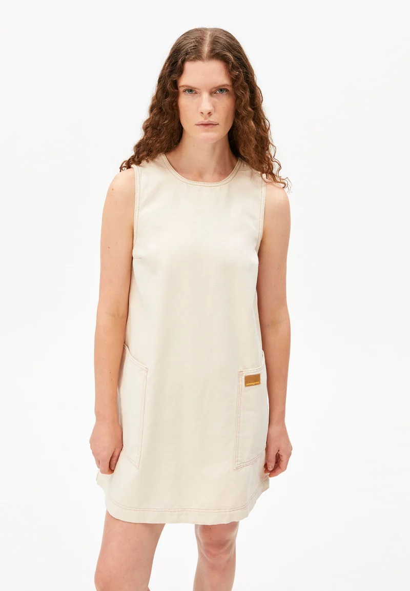 WORKWEAR CANVAS MINI-KLEID | undyed