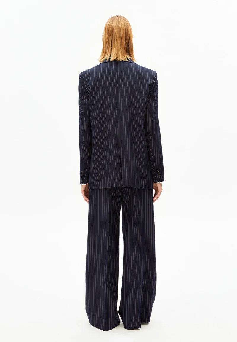 MIKULAA NADELSTREIFENBLAZER | night sky-white