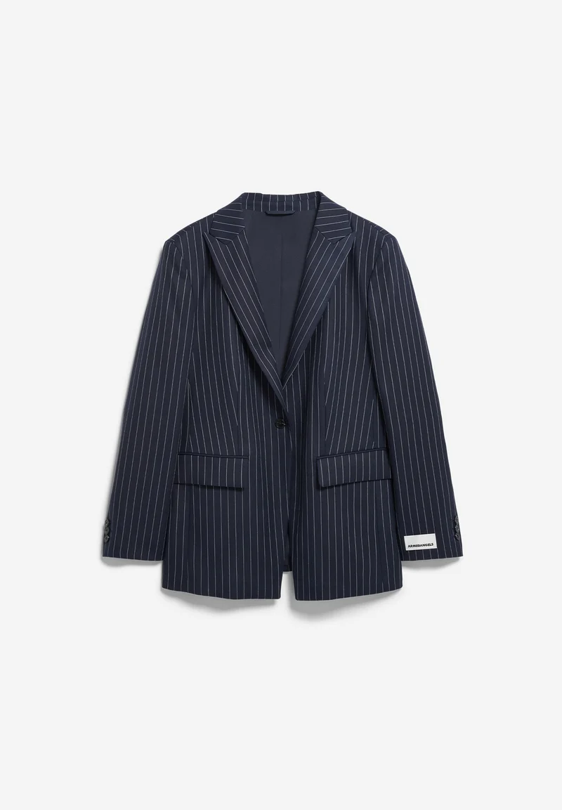 MIKULAA NADELSTREIFENBLAZER | night sky-white