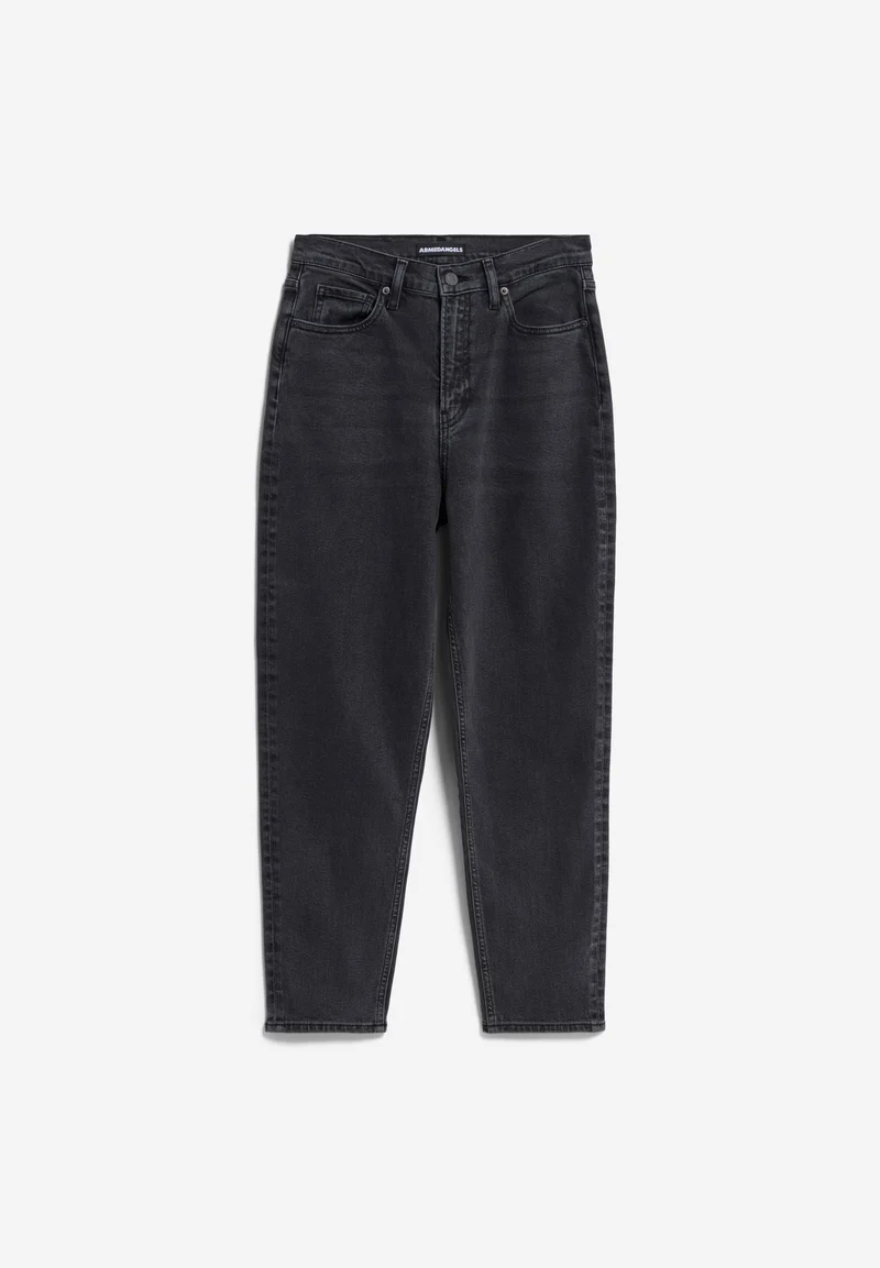 MAIRAA HIGH WAIST MOM JEANS | ebony