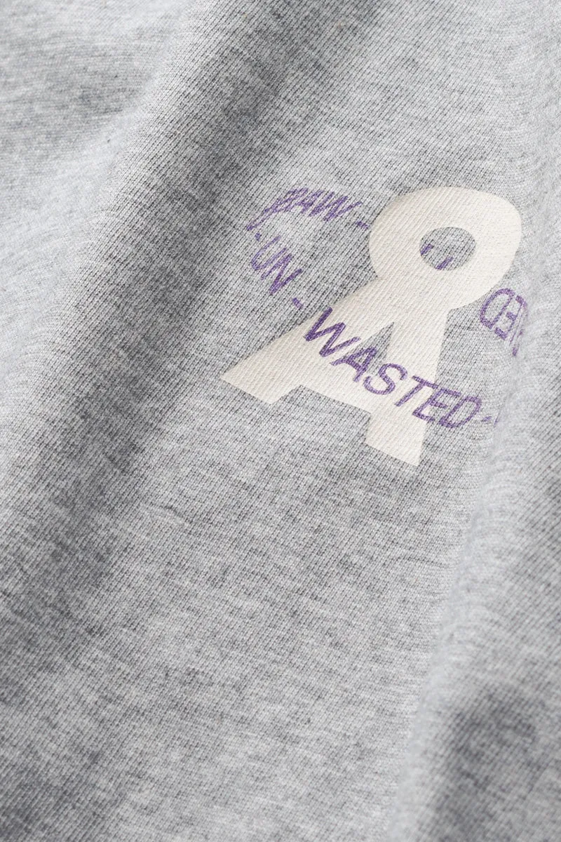 MAARKOS UN-WASTED T-SHIRT | silver melange