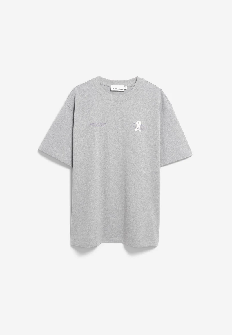 MAARKOS UN-WASTED T-SHIRT | silver melange