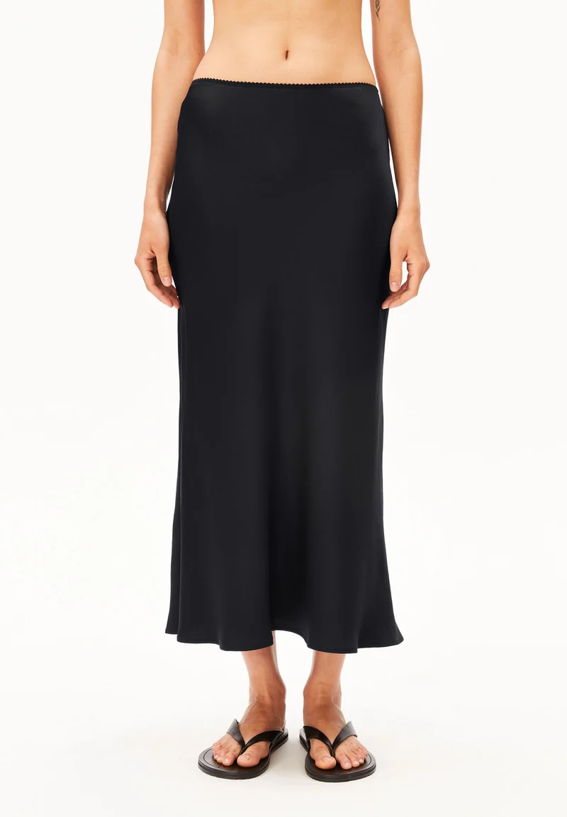 LENOVAA SATIN SLIP-SKIRT