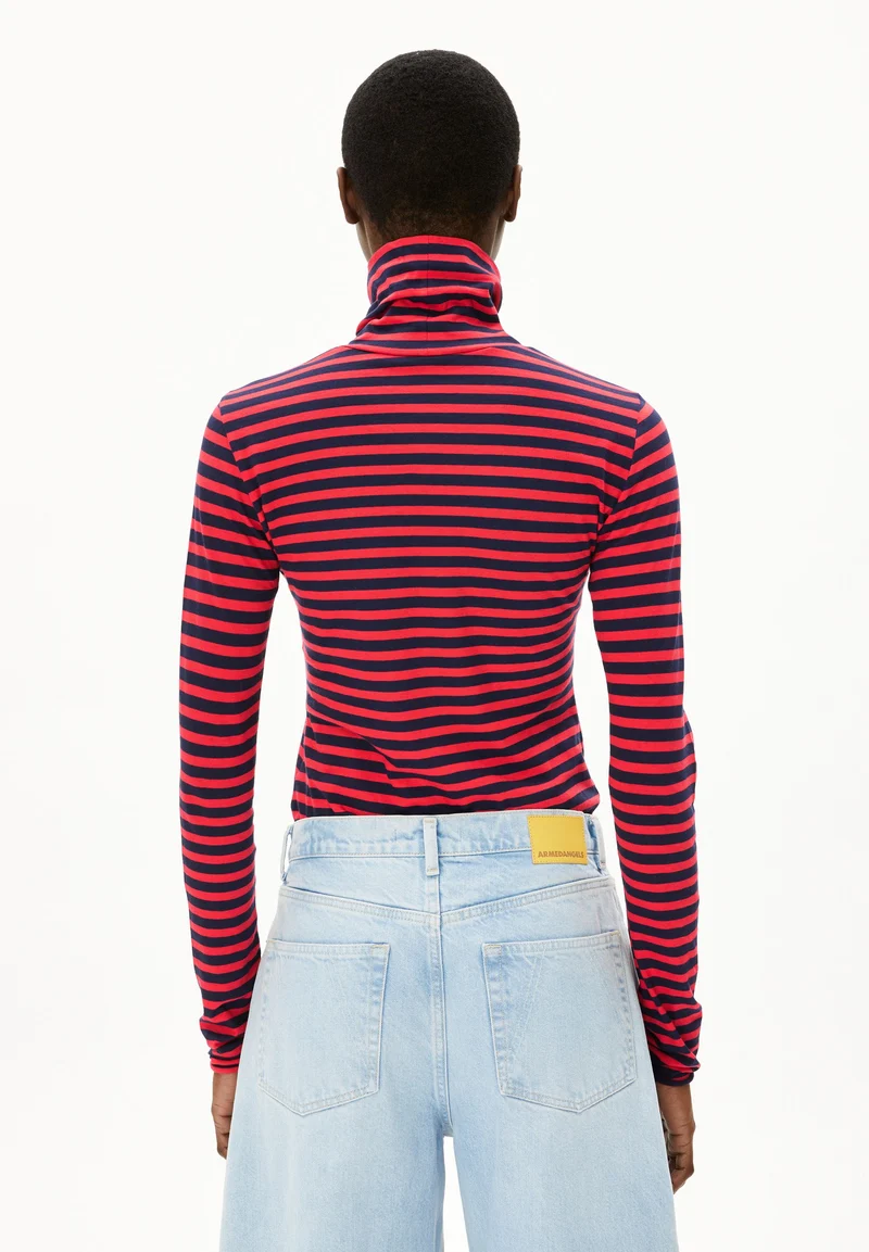 GRAZILIANAA GESTREIFTES LANGARMSHIRT | tinted navy-candy apple