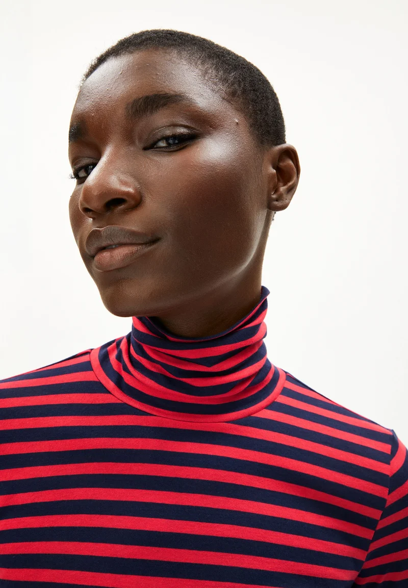 GRAZILIANAA GESTREIFTES LANGARMSHIRT | tinted navy-candy apple