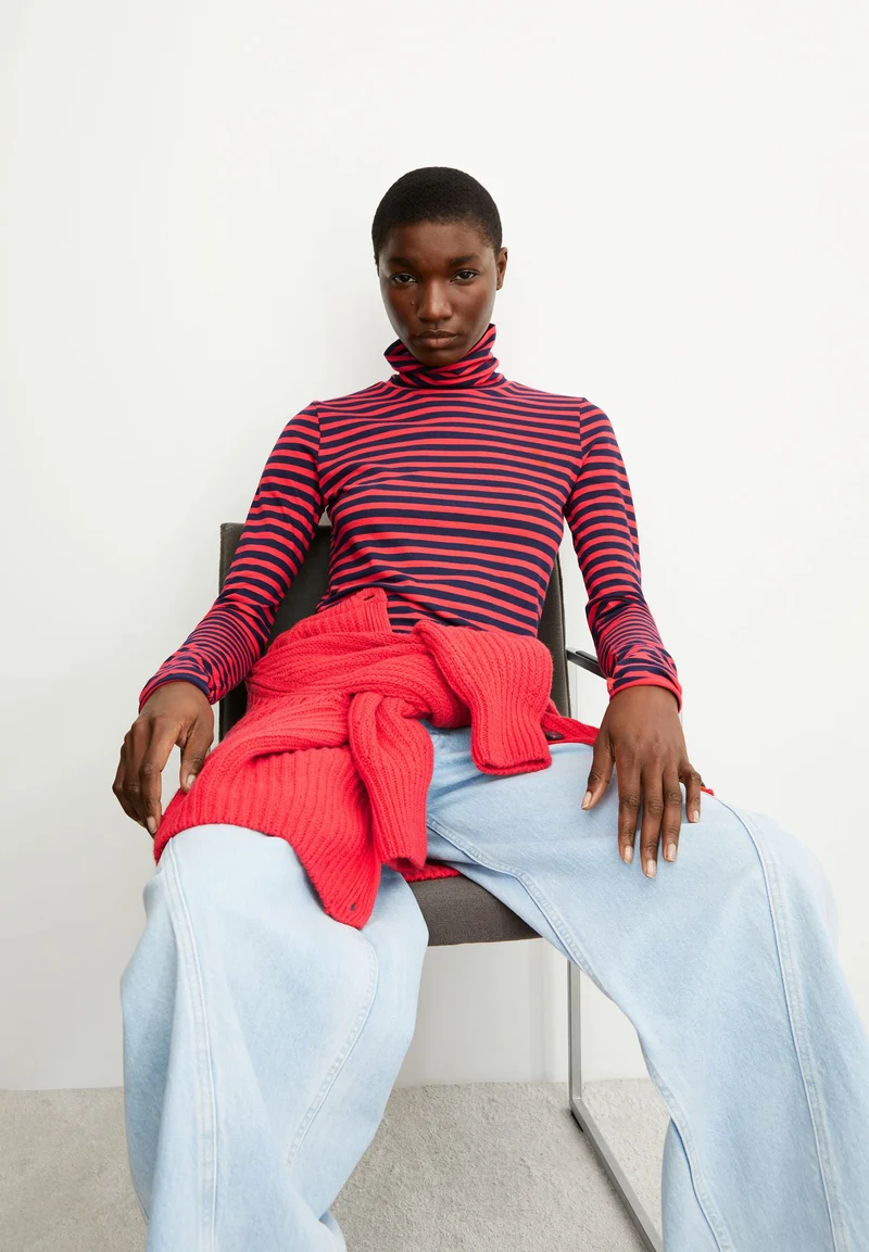 GRAZILIANAA GESTREIFTES LANGARMSHIRT | tinted navy-candy apple