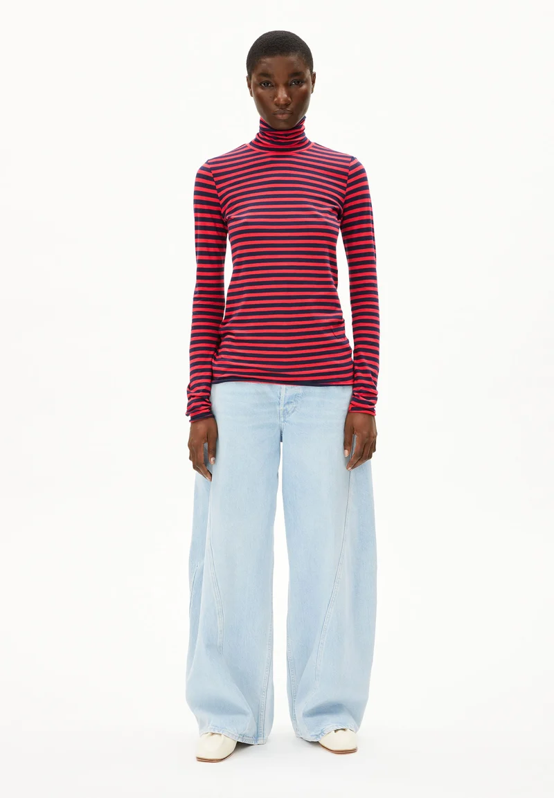 GRAZILIANAA GESTREIFTES LANGARMSHIRT | tinted navy-candy apple