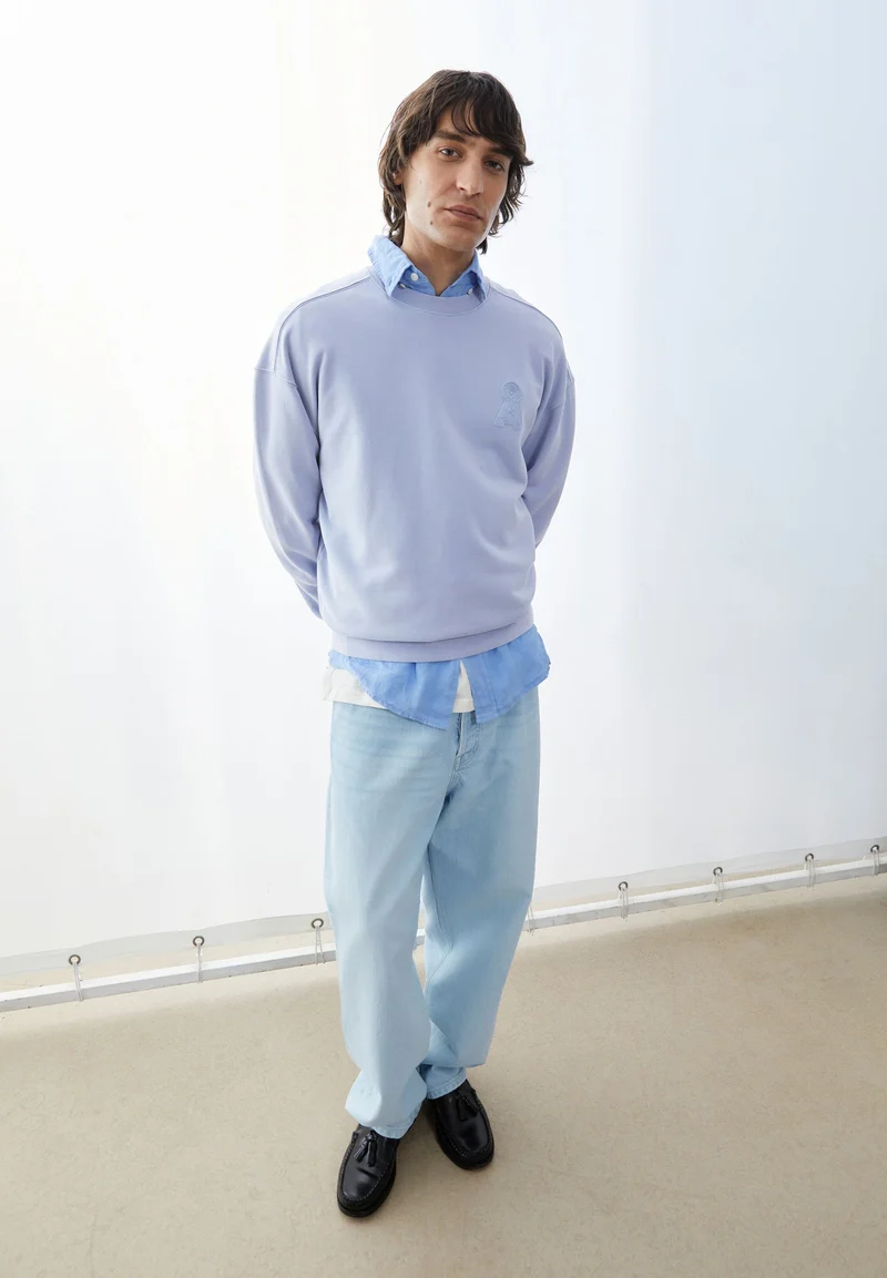 ICONIC Å GMT DYE SWEATSHIRT | wedgwood washed