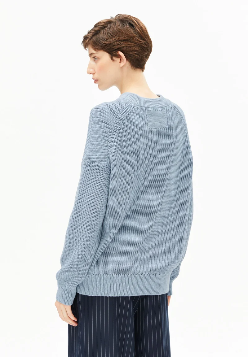 VANISÉ STRICKPULLOVER | blue glow-dark blue glow