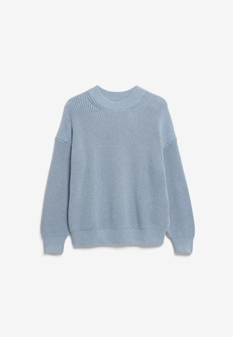 VANISÉ STRICKPULLOVER | blue glow-dark blue glow