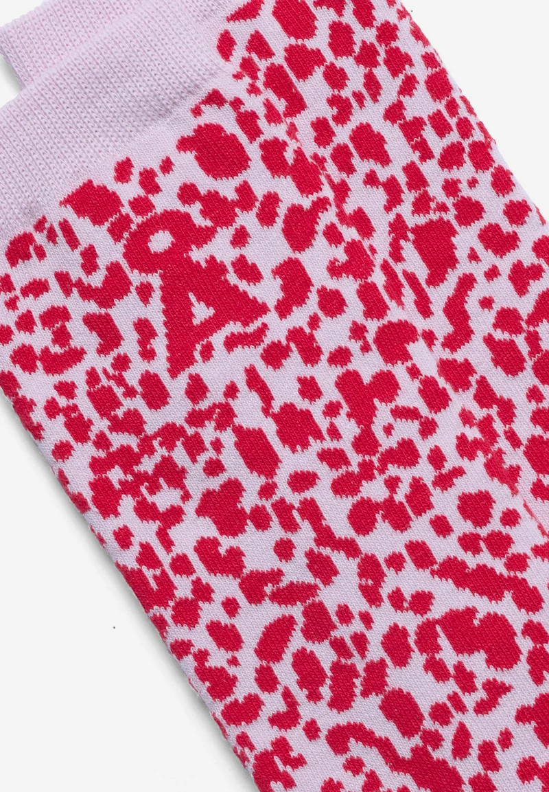 LEOPARD SOCKEN | pink mist