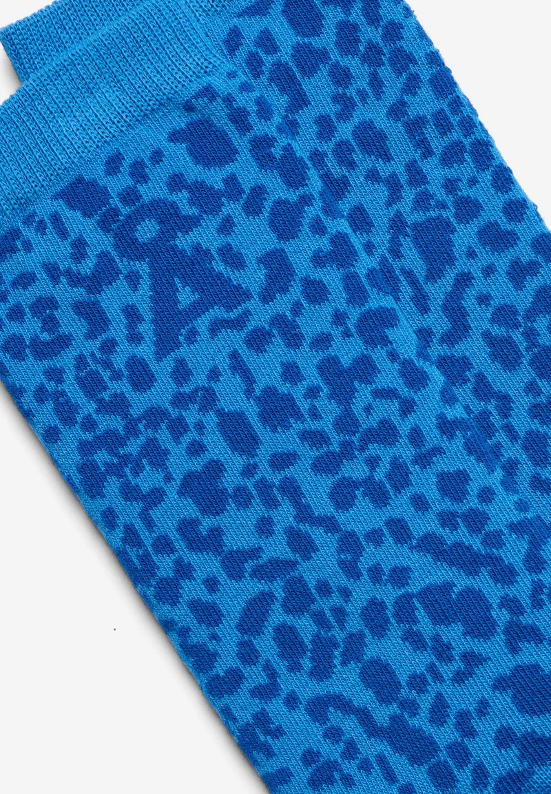 LEOPARD SOCKEN | marina blue