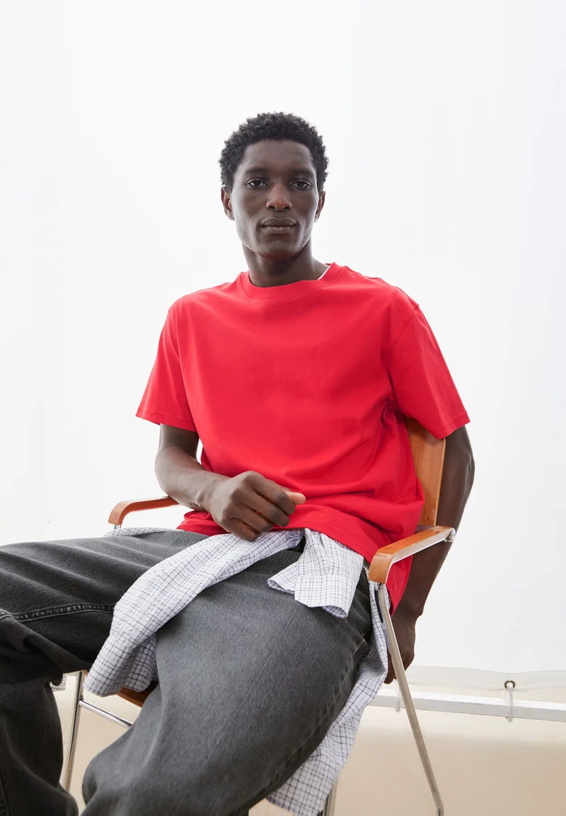 MAARKOS MID WEIGHT T-SHIRT | mars red