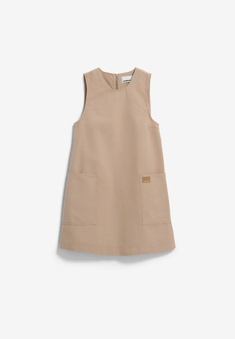 WORKWEAR CANVAS MINI-KLEID | true camel