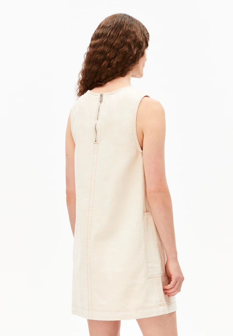 WORKWEAR CANVAS MINI-KLEID | undyed