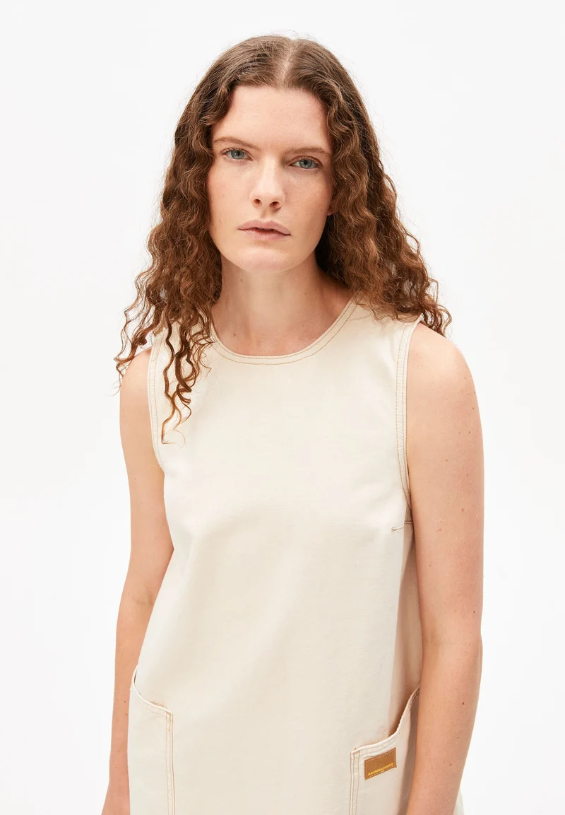 WORKWEAR CANVAS MINI-KLEID | undyed