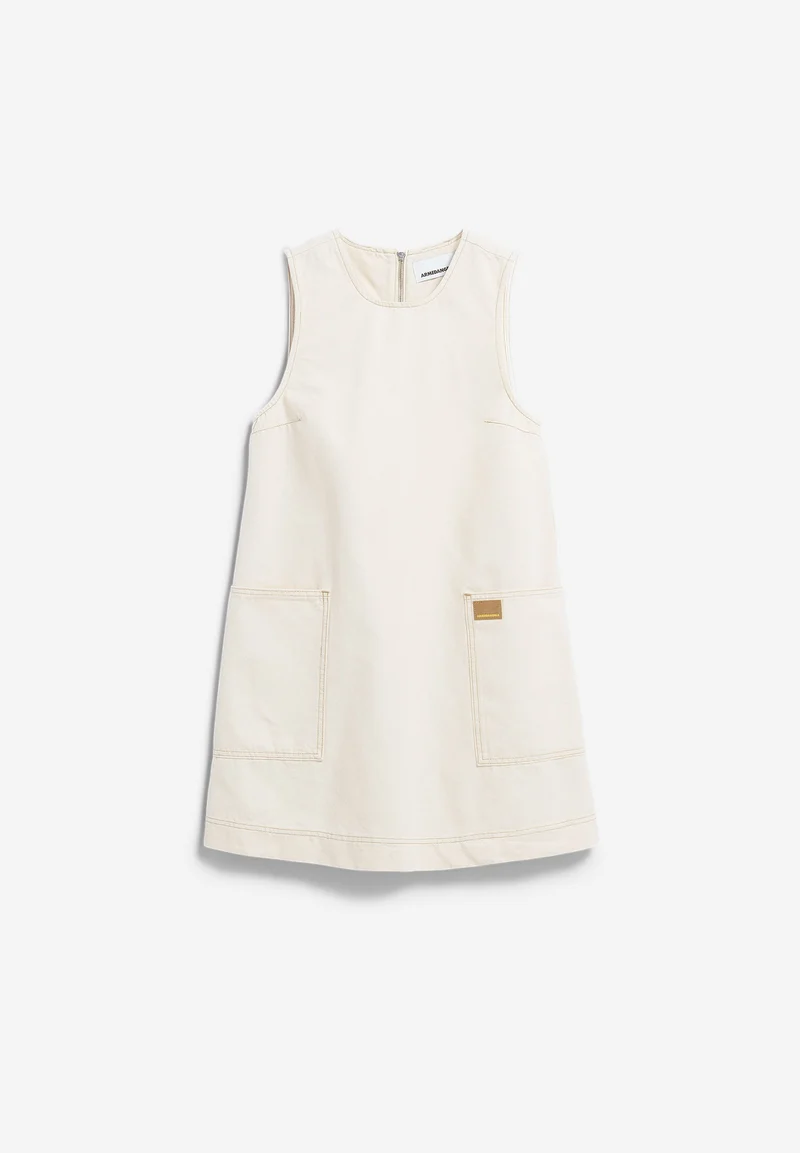 WORKWEAR CANVAS MINI-KLEID | undyed