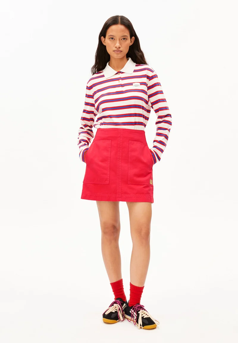 WORKWEAR CANVAS MINI-ROCK | mars red