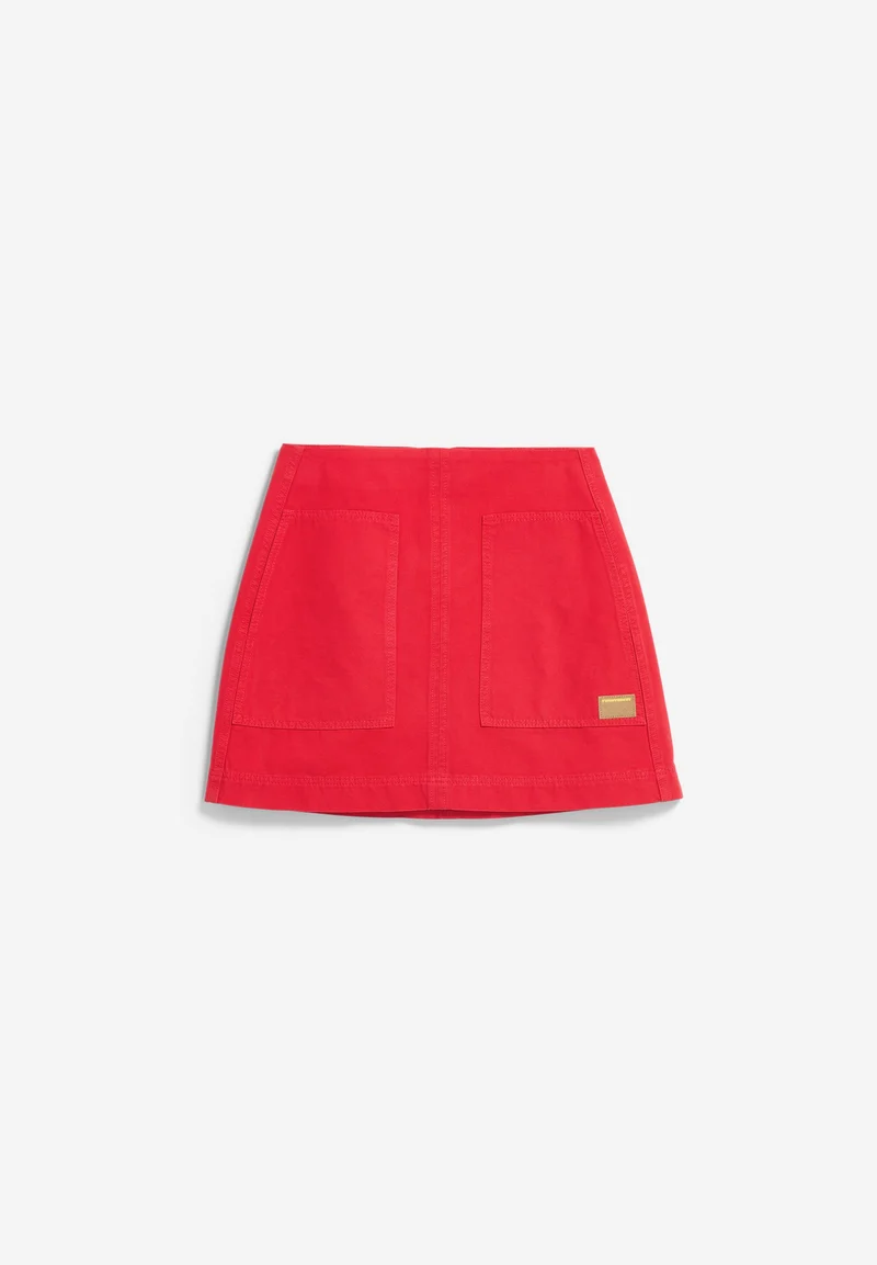 WORKWEAR CANVAS MINI-ROCK | mars red
