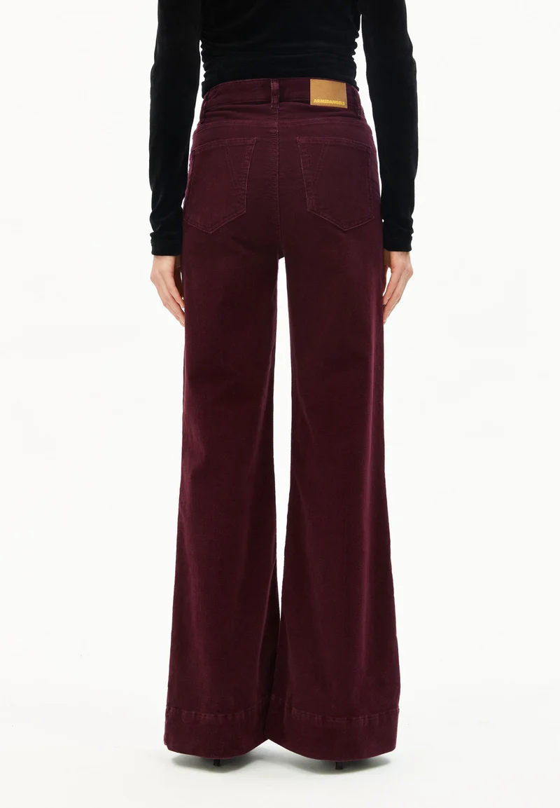 MURLIAA CORDHOSE | dark cranberry