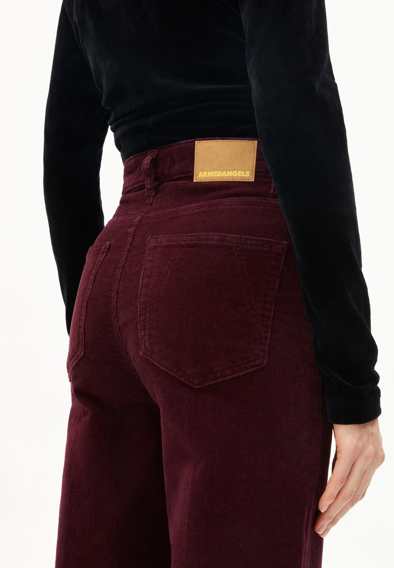 MURLIAA CORDHOSE | dark cranberry