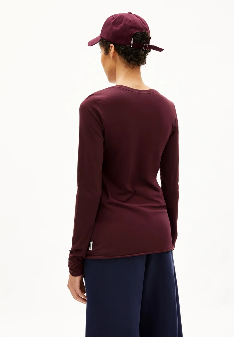 EINIAARA SOFT LANGARMSHIRT | dark cranberry