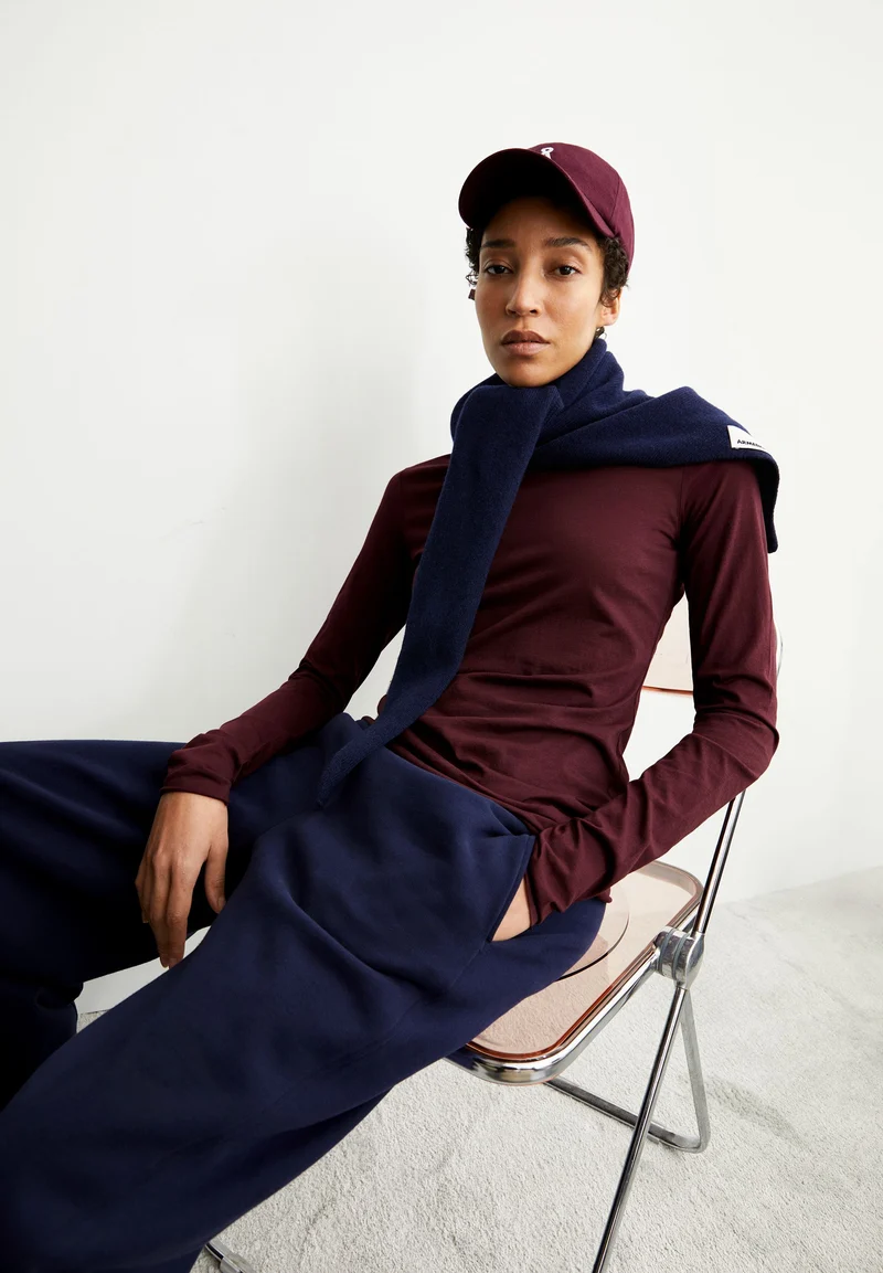 EINIAARA SOFT LANGARMSHIRT | dark cranberry