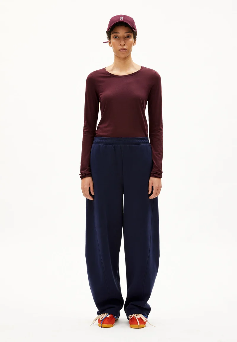EINIAARA SOFT LANGARMSHIRT | dark cranberry