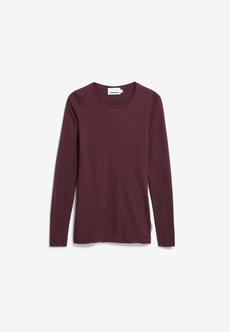 EINIAARA SOFT LANGARMSHIRT | dark cranberry