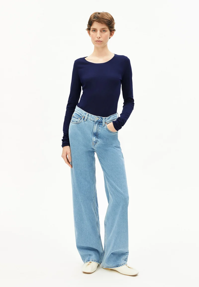 EINIAARA SOFT LANGARMSHIRT | tinted navy