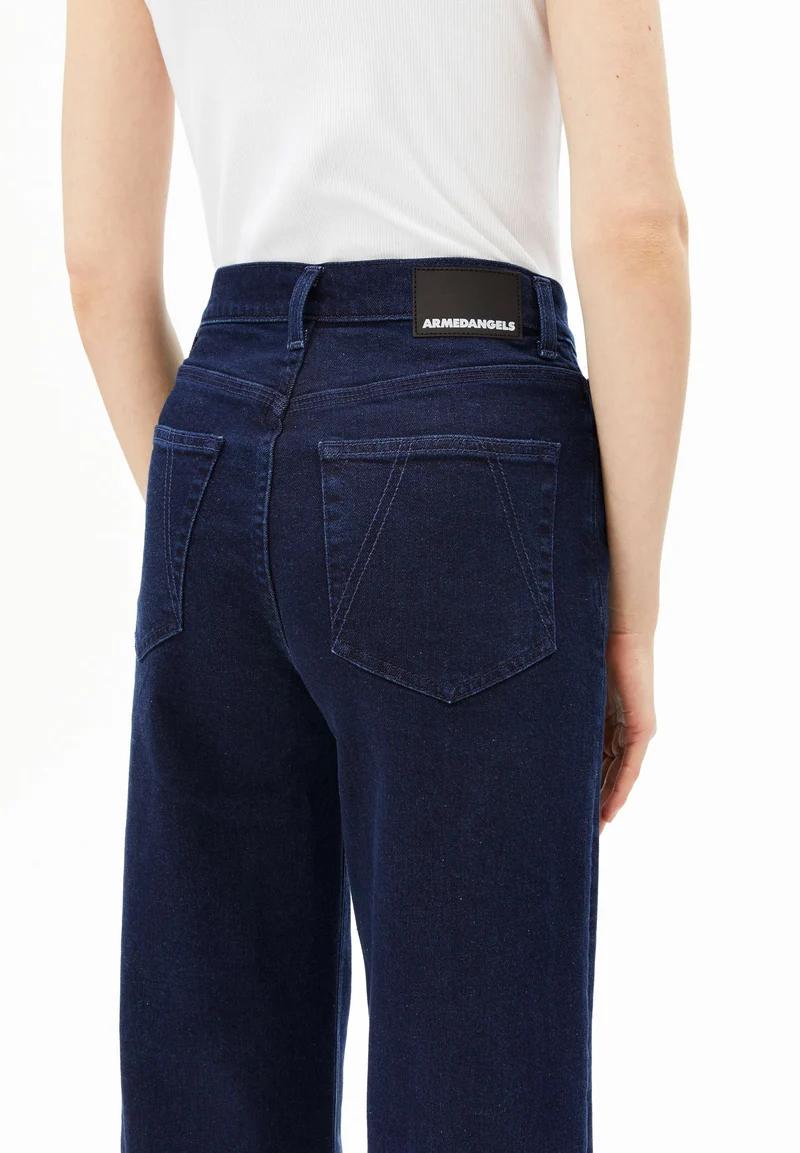 MURLIAA HIGH WAIST WIDE JEANS | polar