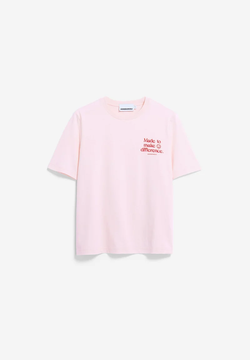 LUALAA EMBRO T-SHIRT | pink mist