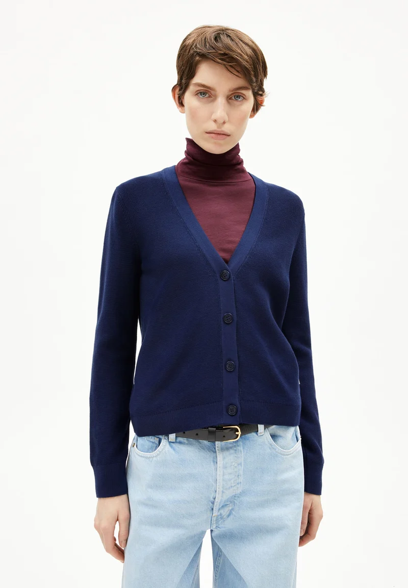 MENAAL LINKS LINKS CARDIGAN | tinted navy