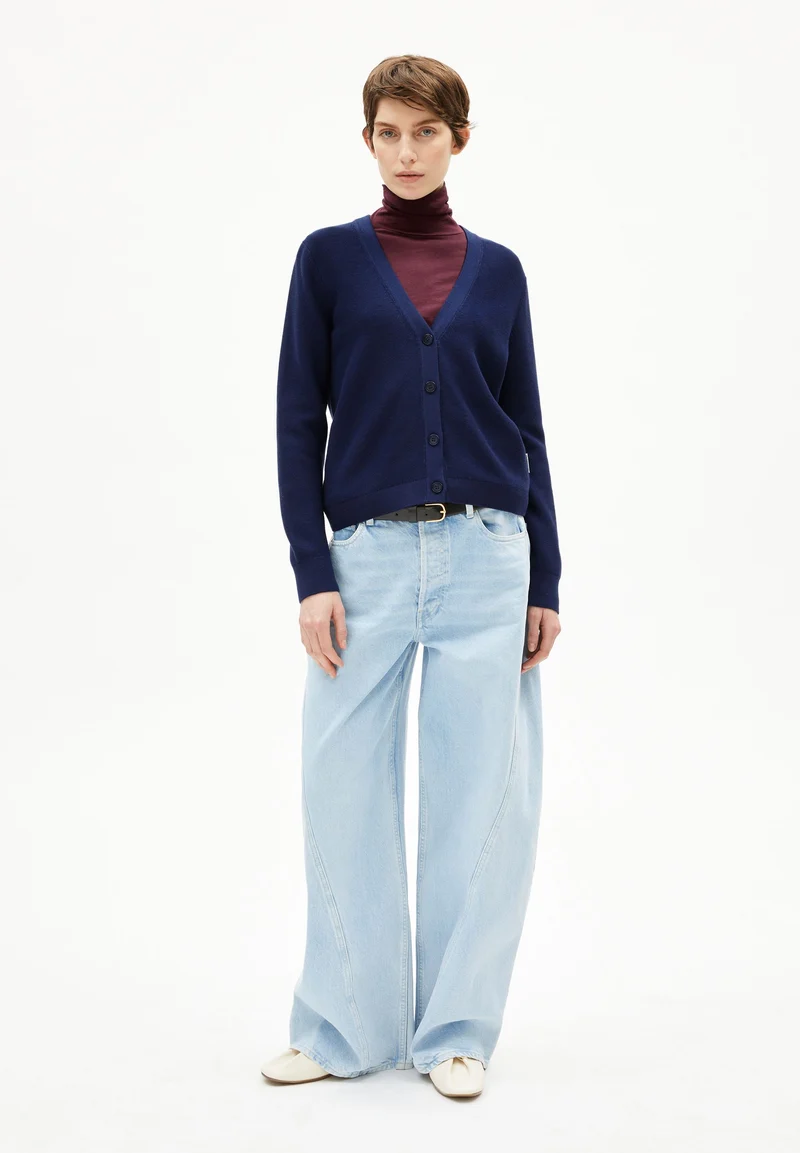 MENAAL LINKS LINKS CARDIGAN | tinted navy