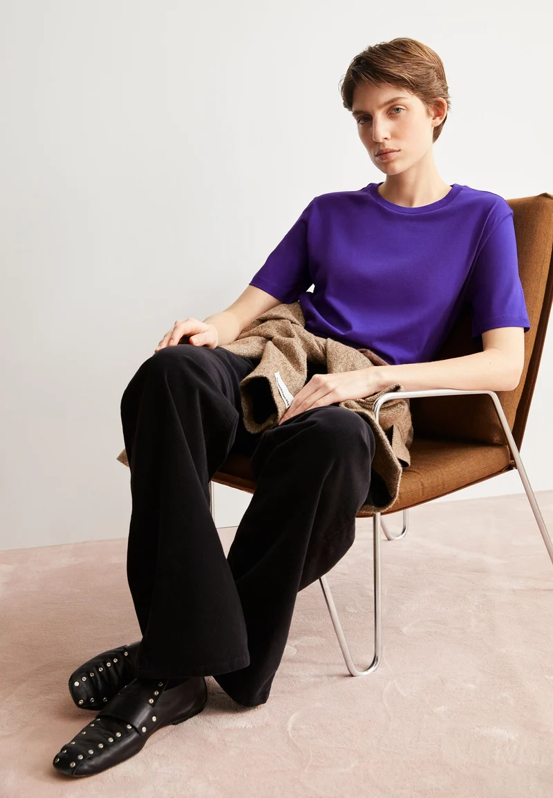 LUALAA T-SHIRT | indigo lilac