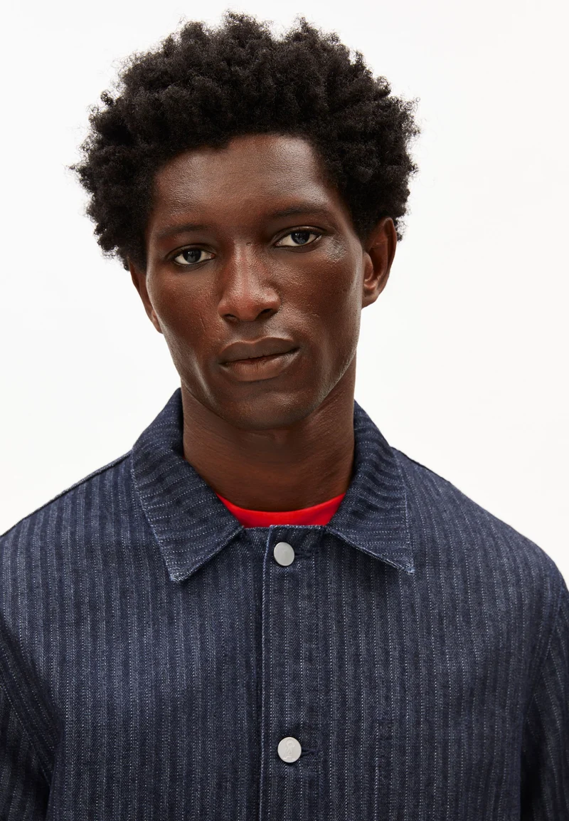 HERRINGBONE JEANSJACKE | rinse