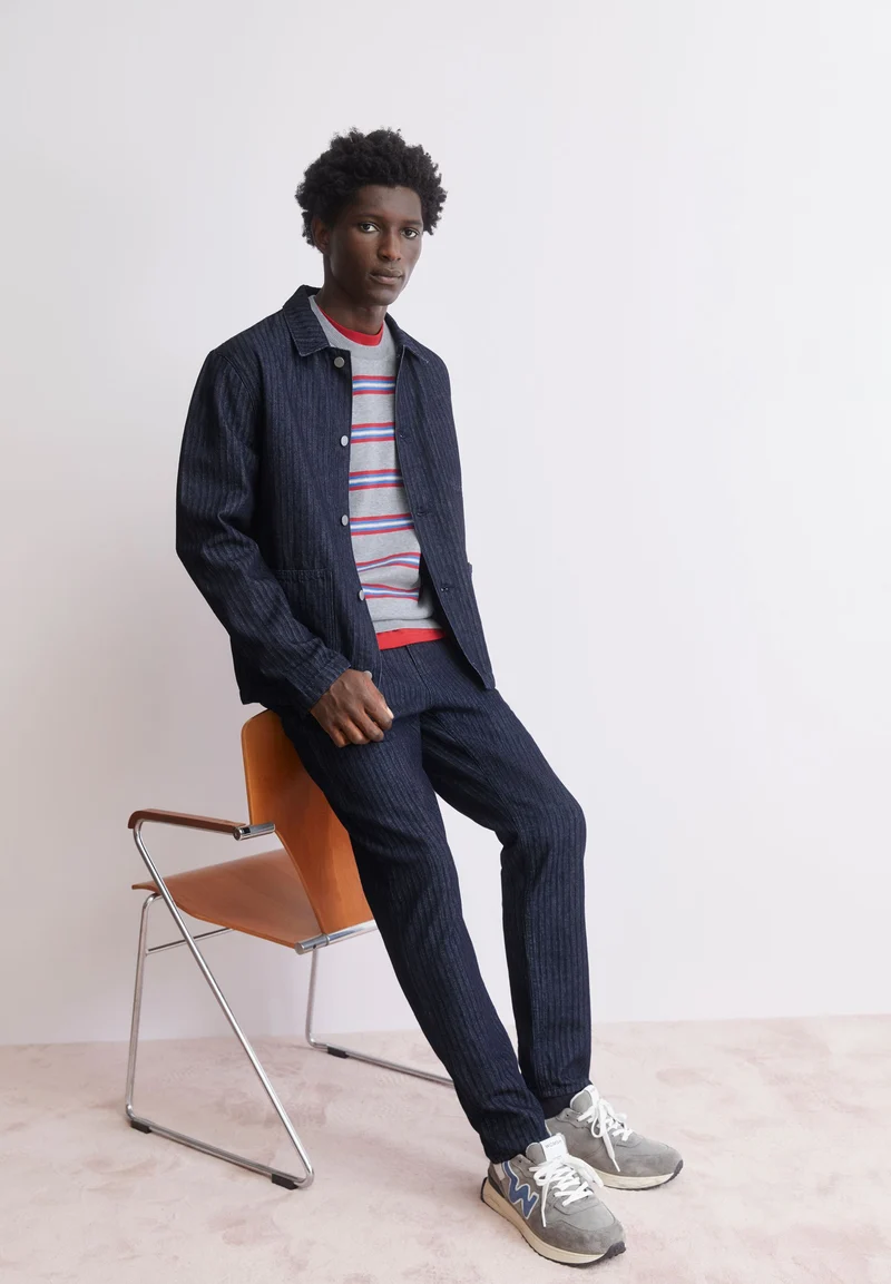 HERRINGBONE JEANSJACKE | rinse