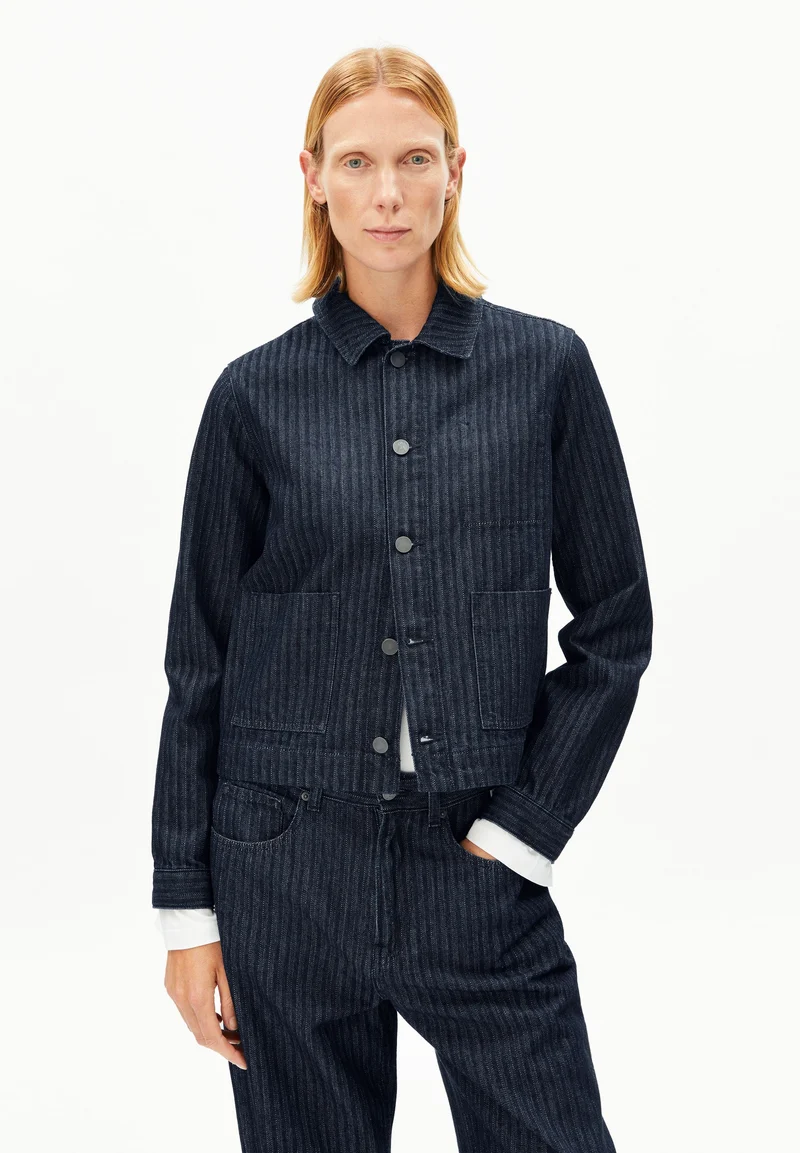 HERRINGBONE DENIM CHORE JACKET